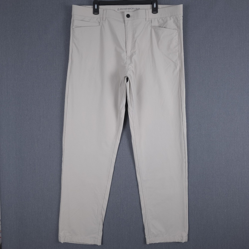 Western Rise Evolution‎ Pants Mens 40x32 (Fits 40x32) Dune Nylon Classic Fit